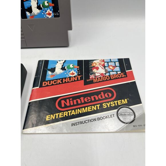 Super Mario Bros. Duck Hunt With Manual (Nintendo NES, 1988) Authentic/ Sleeve - Picture 7 of 9